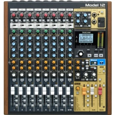 TASCAM MODEL 12 All-in-One Mixing Studio Interface Recorder with USB Bluetooth - Image 1 of 4