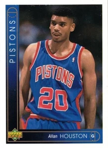 ALAN HOUSTON-G-DETROIT PISTONS-1993 UPPER DECK #405-ROOKIE - Picture 1 of 2