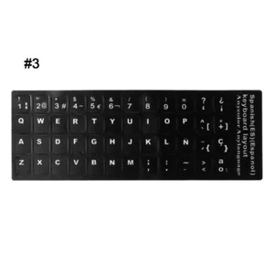 Multi Language Russian/French/Spanish/Japanese Letters Keyboard Sticker - Picture 1 of 22