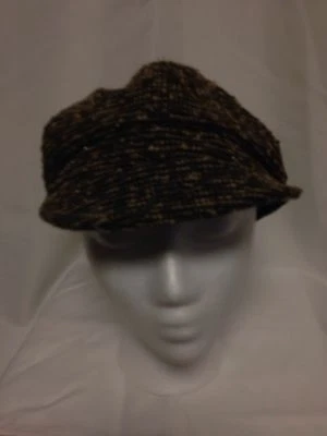 Sombrero de Newsboy Calvin Klein A4WH2484 Marrón Nuevo con Etiquetas Foto 1 de 2