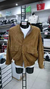 GIUBBOTTO JERHIN Uomo Man Pelle/Renna Marrone VINTAGE tg L MON1521LZ - Picture 1 of 7