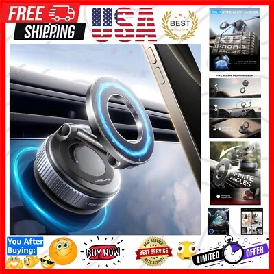 2025 Upgraded Vacuum Magnetic Phone Holder Stand, for Magsafe Suction Cup Pho... - Image 1 of 4