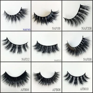 1000Pair 3D Mink Eyelashes Mink Natural Extension Black Soft Lashes Makeup - Picture 1 of 12