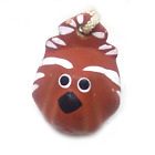 Japanese Clay Bells #17 - Dog  Lucky Charm good fortune Handmade Ceramic bell