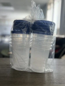 10 Pack 32oz Clear Reusable Food Storage Containers with Twist On Lid Twist Cap - Picture 1 of 5
