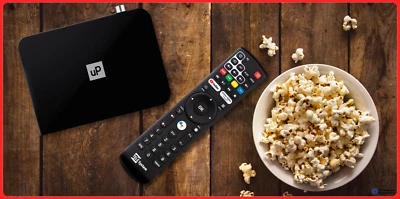 DECODER DIGITALE TERRESTRE DVB-T2 Android 10 h265 hevc wifi telesystem up t2 4k - Immagine 1 di 4