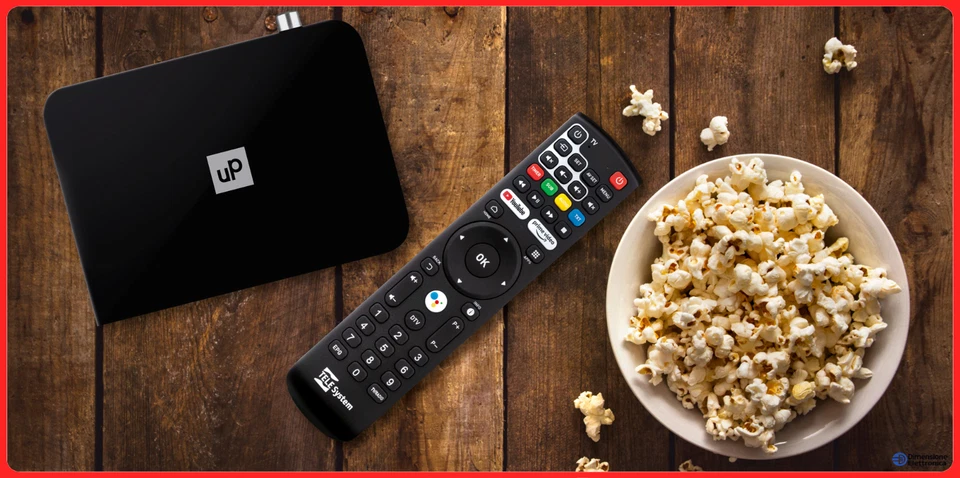 DECODER DIGITALE TERRESTRE DVB-T2 Android 10 h265 hevc wifi telesystem up t2 4k - Immagine 1 di 4