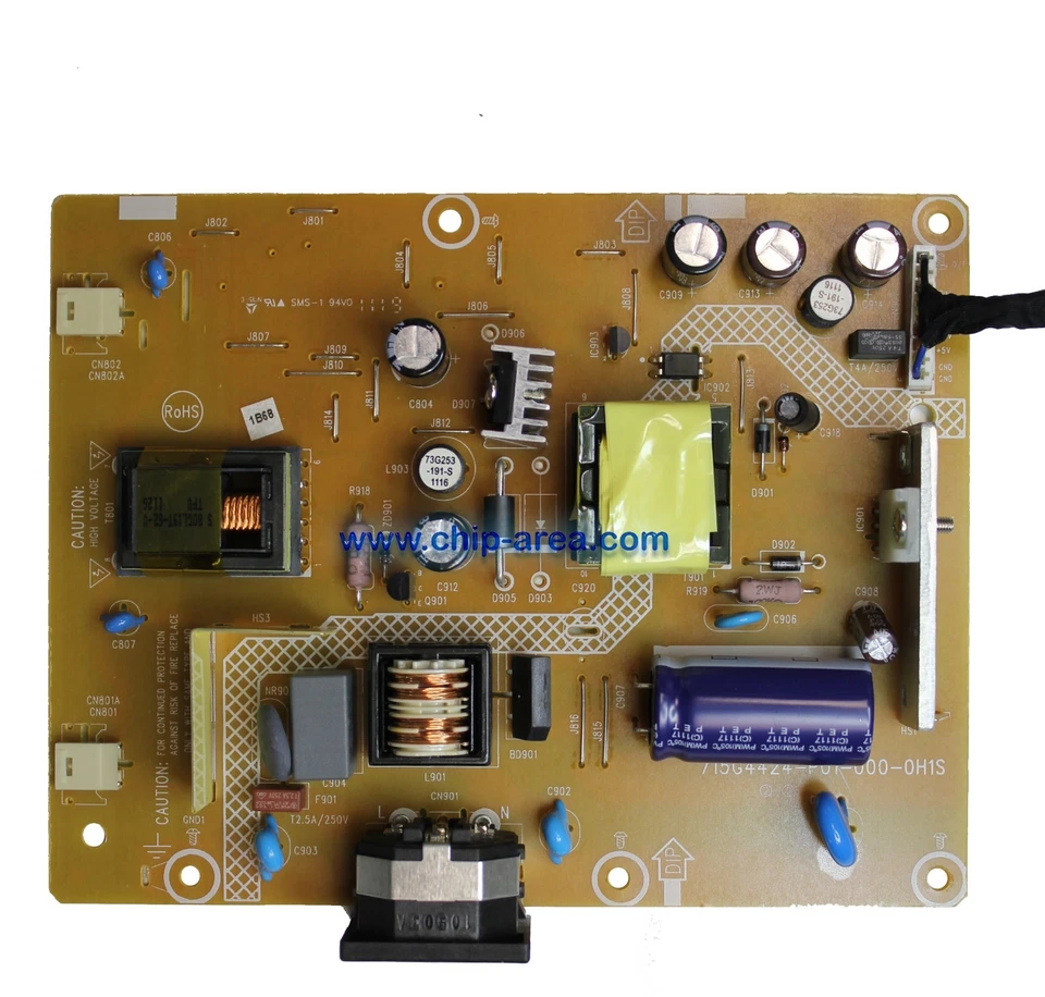 Power Supply Board 715G4424-P01-000-0H1S For DELL E1911C LCD A921SQC3 - Image 1 of 1