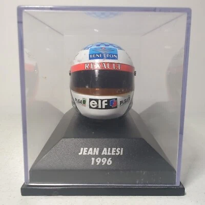 MINICHAMPS 1/8 JEAN ALESI 1996 DRIVERS HELMET F1 CASED MODEL FORMULA ONE - Image 1 of 4