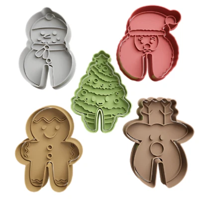 Christmas Mug Topper 5 Pack Cookie Cutter & Embosser - image 1 of 2