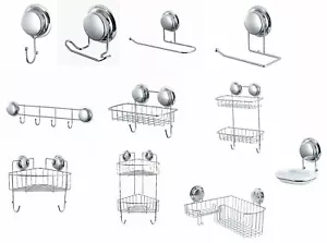 Accesorios de almacenamiento en pared ducha baño súper ventosa SIN PERFORACIÓN - Imagen 1 de 12