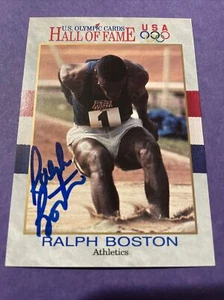 Ralph Boston Autograph USA Olympics, US Olympic Hall Of Fame Gold Medalist - Picture 1 of 2