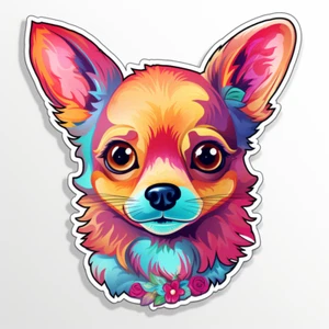 Riesiger XXXL Autoaufkleber Sticker Niedlicher Chihuahua Aufkleber - Picture 1 of 1