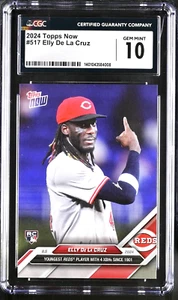 ELLY DE LA CRUZ (RC), 2024 Topps Now #517 CGC 10GM "ROOKIE CARD" - Picture 1 of 2