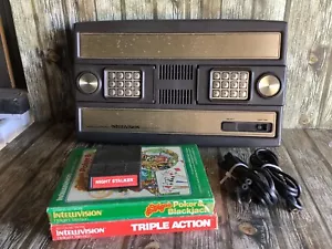 MATTEL ELECTRONICS INTELLIVISION CONSOLE UNIT & GAMES ALL WORKING TESTED - Picture 1 of 19