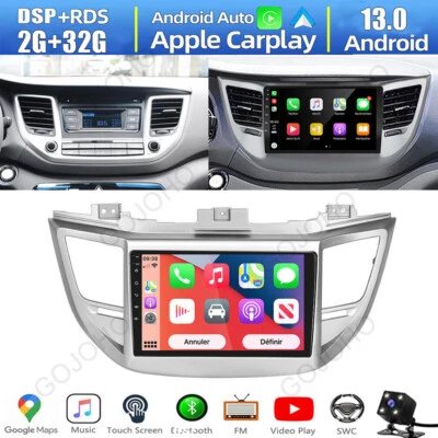 Android 13 For Hyundai Tucson 2015-2018 Car Stereo Radio GPS Navi WIFI Carplay - Image 1 of 4