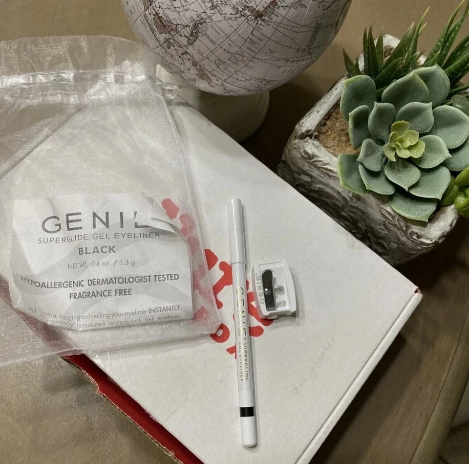 GENIE Beauty Superglide Gel Eyeliner in Black ~ new With Sharpener~ - Image 1 of 1