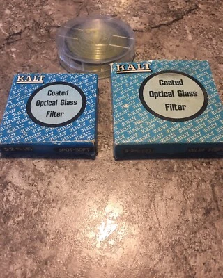 2 Kalt 52 mm Polarizer Filters Color Burst Spot Soft 1 HCE Yellow 58mm - Image 1 of 4