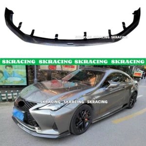 For Lexus RC300 RC350 F-Sport 2019+ Front Bumper Lip Splitter Real Carbon Fiber - Picture 1 of 7