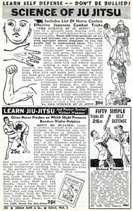 1941 Kleingedruckte Anzeige der Wissenschaft des Ju Jitsu & Selbstverteidigung nicht gemobbt werden! - Bild 1 von 2