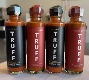4 PACK COMBO - TRUFF Black Truffle Infused Hot Sauce and Hotter Sauce - 6 fl. oz - Picture 1 of 2
