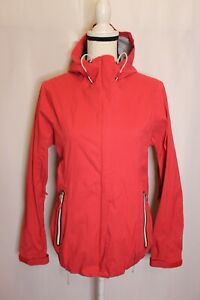 Eddie Bauer Weather Edge 365 Red Nylon Rain Jacket Shell Only Women's Petite S