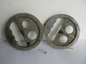 Two older style metal Control Line Handles with Lines