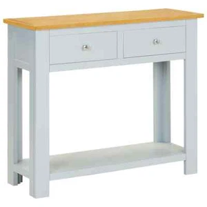 vidaXL Console Table 83x30x73 cm Solid Oak Wood - Picture 1 of 10