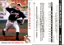 Chris Buglovsky 2001 Grandstand Asheville Tourists #NNO Card *AutographDen*