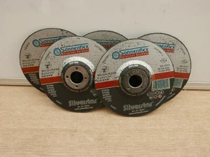 5 X 100MM 4" SONNENFLEX PLATEADO AMOLADORA ANGULAR DISCOS DE CORTE DE METAL 00205 - Imagen 1 de 1