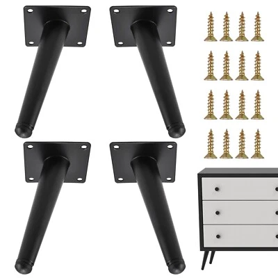 RealPlus 8 Inch Furniture Legs Heavy Duty Metal Replacement Legs for Chairs Sofa - Image 1 of 4