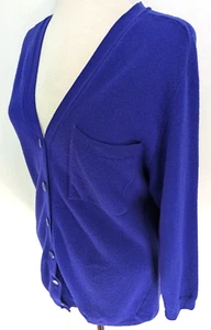 Cárdigan De Colección COLORES UNIDOS DE BENETTON AZUL REAL Lana de Cordero Italia Mujer 44 Usado en Excelente Condición* - Imagen 1 de 10