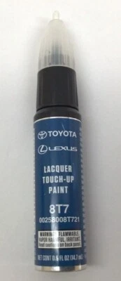 Marcador tubo pluma pintura retoque fábrica Toyota 8T7 Blue Streak metálico nuevo OEM Foto 1 de 4