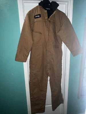 Mono aislante Dickies para hombre 46/48 Reg Duck marrón cremallera 2 rodillas usado en excelente estado Foto 1 de 4