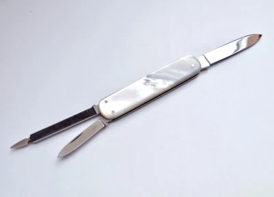 Taschenmesser SOLINGEN PERLMUTT ROSTFREI Inox Mother of Pearl Pocket Knife TOP! - Bild 1 von 4