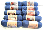 Lot Of 10 Skeins Dark Colonial Blue Yarn By Caron Wintuk - New (#81)