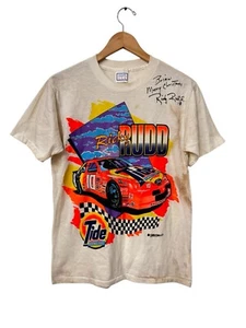 Camicia vintage anni 90 Tide Racing Ricky Rudd NASCAR punto singolo taglia media USA - Foto 1 di 5