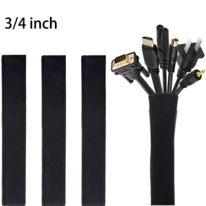 3/4inch  20Ft Braided split Cable Sleeve Cord Organizer Flexible Wire Wrap Cover - Picture 1 of 13