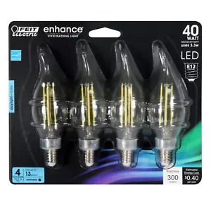 Feit Electric 40W Candelabra Dimmable Filament Chandelier LED Light Bulb(24pack) - Picture 1 of 1