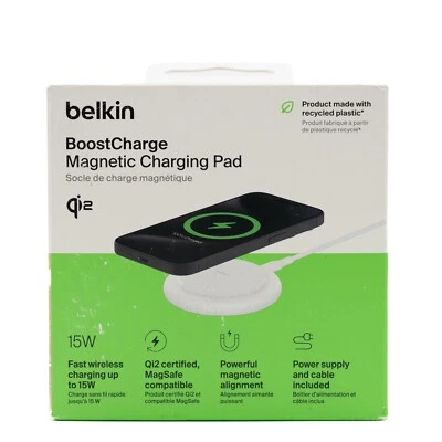 Belkin Magnetic Wireless Charging Pad 15W - MagSafe-Compatible Qi2-Certified - Image 1 of 4