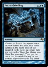MTG MAGIC THE GATHERING - SANITY GRINDING - EVENTIDE NEAR MINT!