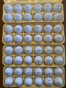 Pelotas de golf Callaway usadas como nuevas 48 AAAAA 4 docenas modelos surtidos Diablo Max etc. - Imagen 1 de 5