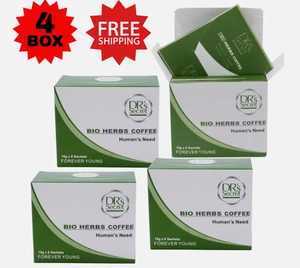 Caja de 4 X Caja de 6 Hierbas Café Verde Kopi Hierbas Instantáneas Naturales Saludables para Hombre - Imagen 1 de 7