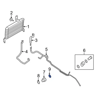 For Ford E-350 Super Duty 08-19 Ford Automatic Transmission Oil Cooler Hose Seal - Image 1 of 4