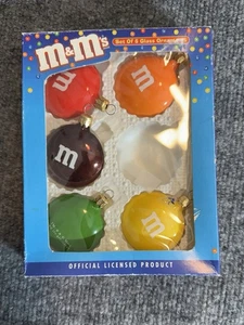 M&M 5er Set aus 6 Glasornamenten  - Bild 1 von 2