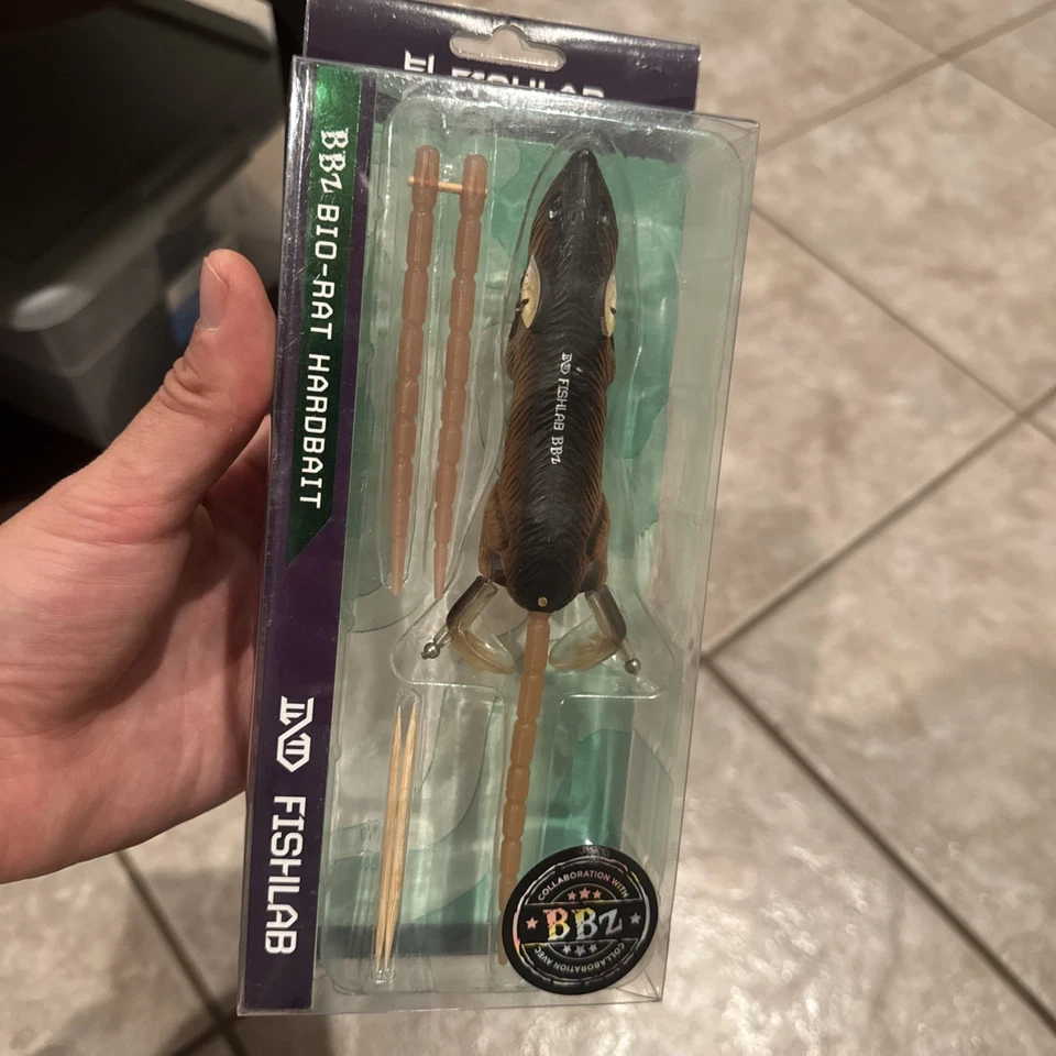 "Plopper Fish Lab BBZ Bio-Rat Topwater - Marrón - 7"" y 1-2/5 oz - USADO UNA VEZ" Foto 1 de 4