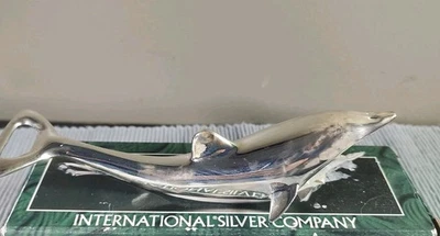 Abrebotellas Dolphin NUEVO EN CAJA Plateado 1994 International Silver Company Foto 1 de 4