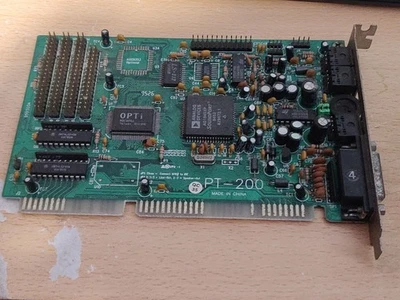 Vintage ISA Sound Card Analog Devices AD1845XP SoundPort PT-200 OPTi 82C929A - Image 1 of 4