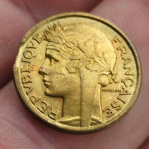 50 Centimes 1939 Fautée Clipée France Qualité Morlon  - Picture 1 of 8