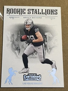 2024 PANINI CONTENDERS - ROOKIE STALLIONS - BROCK BOWERS RAIDERS #8 - Bild 1 von 2